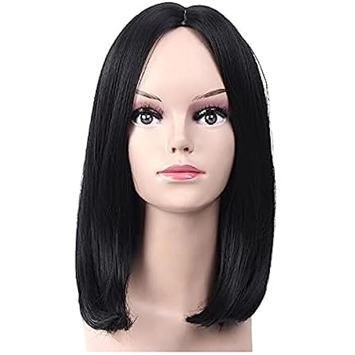 DILLARDS Mid Length Black Wig Synthetic Hair - Image 1